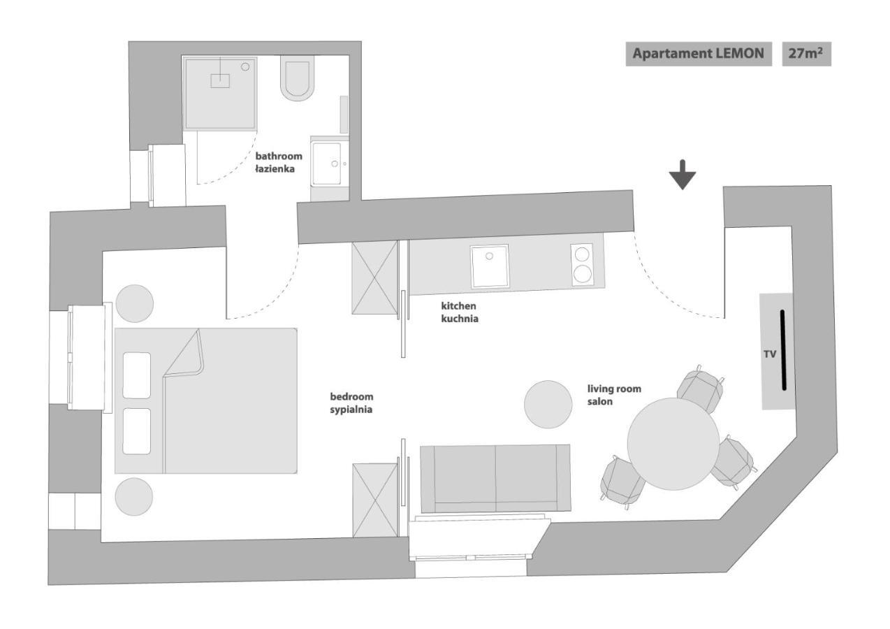 Sanhaus Apartments - Chopina 13 - Apartamenty W Centrum, 5 Minut Od Plazy I Deptaka Sopot Bilik gambar
